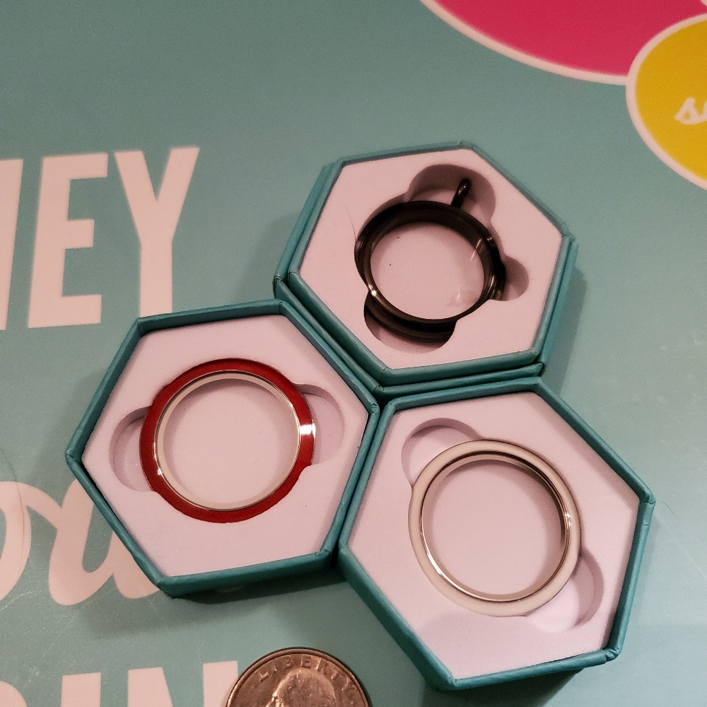 Large living locket base with 2 faces